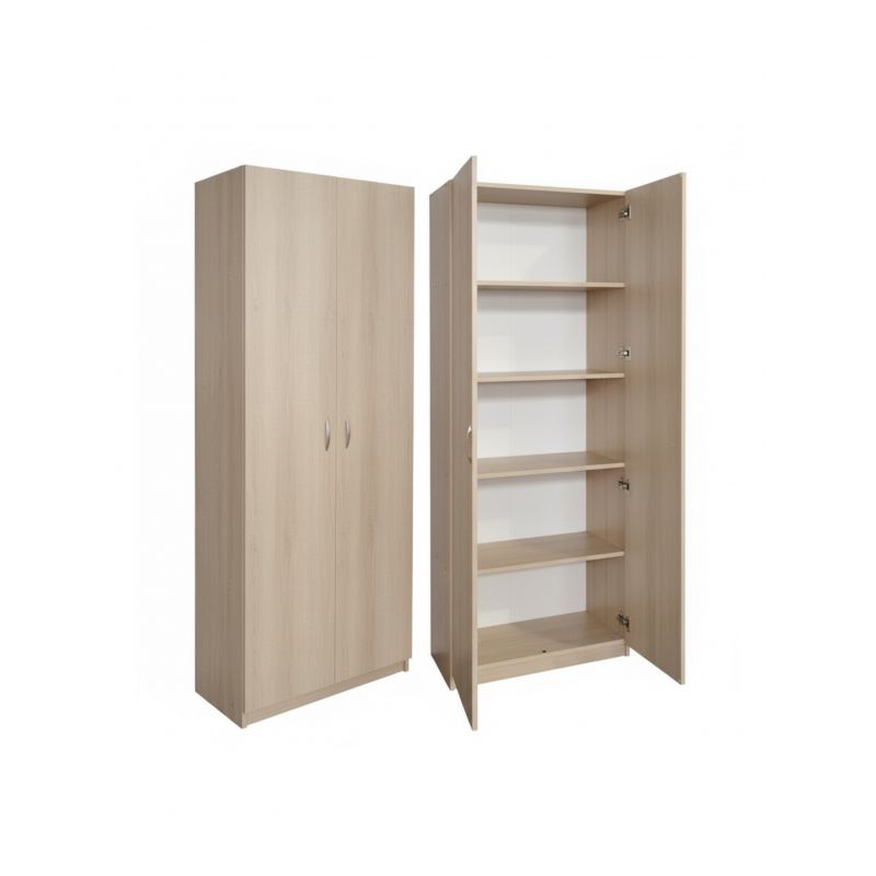 Шафа PRIORITTI книжкова закрита 2-дверна, глибина 380 мм (0631), 802х403х1816 мм